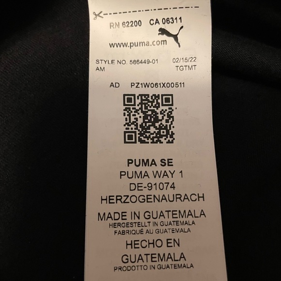 Puma Men's Essential Logo T-Shirt. Black/White. Size:2XL *New With Tag* - Picture 5 of 8